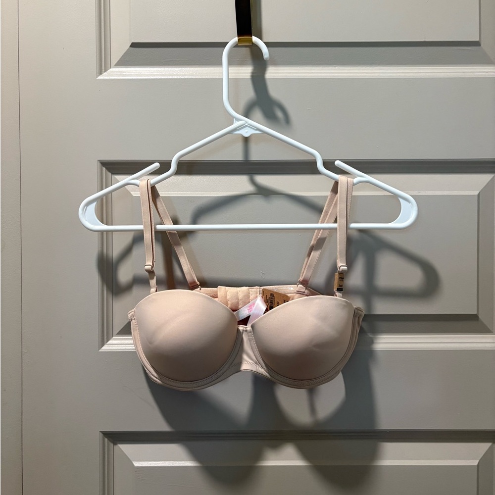 NWT PINK Strapless Bra